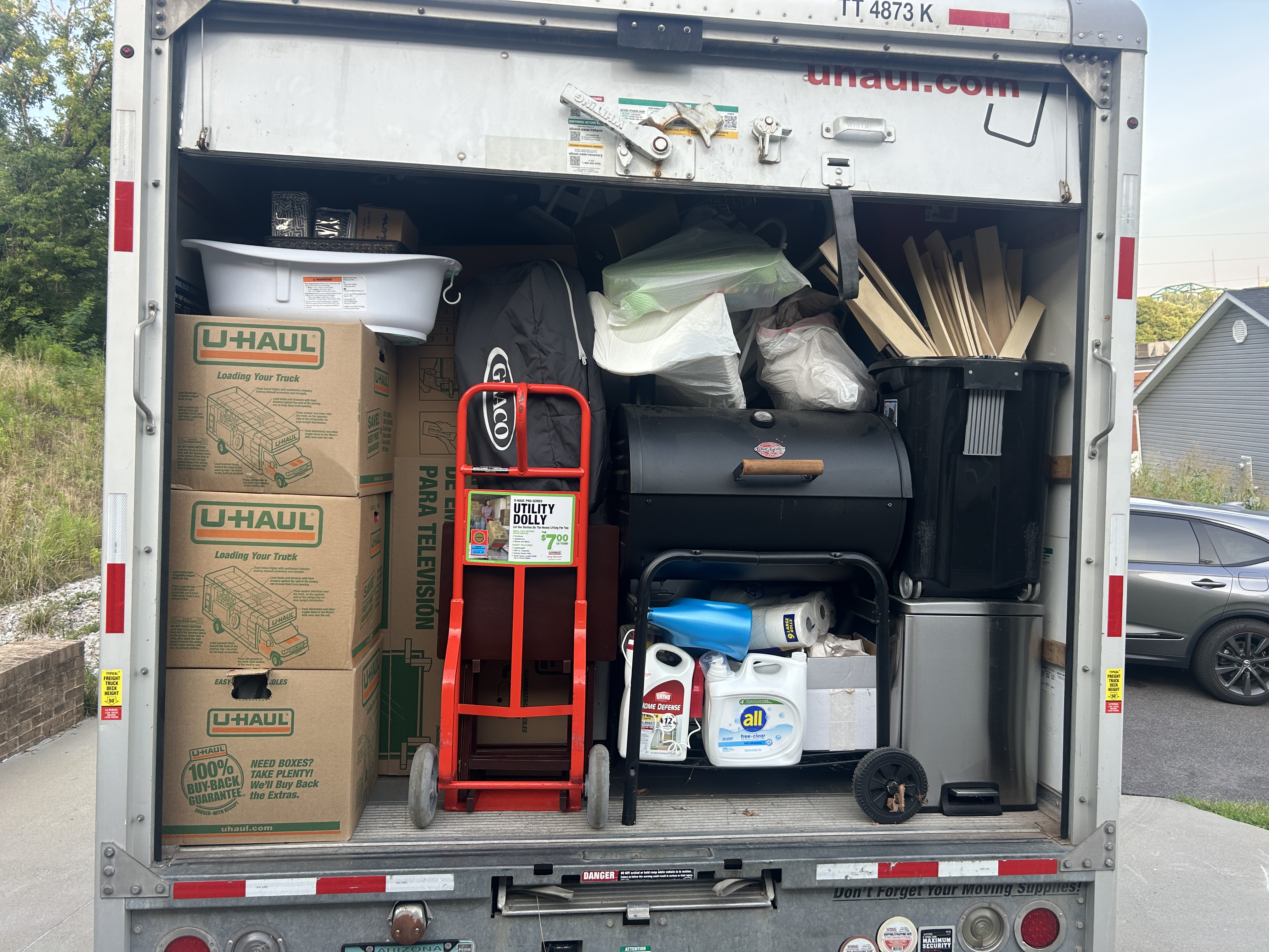 Expertly loaded U-Haul truck by Liberty Movers labor-only crew — professional loading service in Huntington WV and Tri-State area